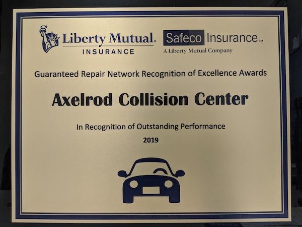 axelrod collision liberty mutual plaque