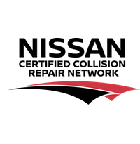 Nissan certified collision repair network logo
